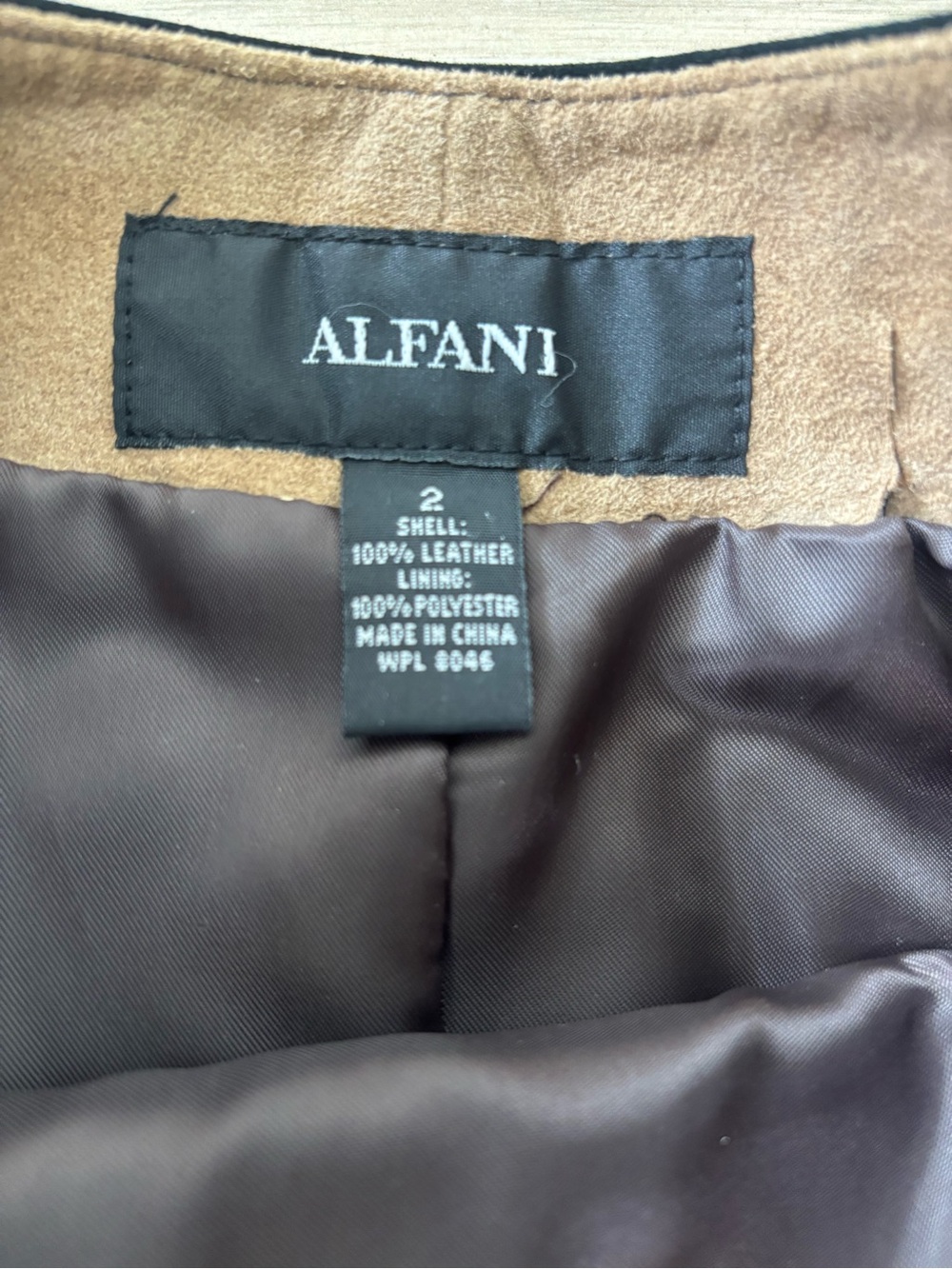 Vintage Patchwork Genuine 100% suede leather skirt Y2K 90s - Picture 3 of 4